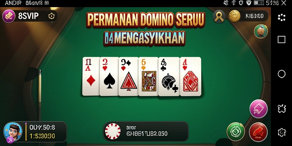 Screenshot gameplay dari 8SVIP yang menunjukkan serunya permainan Domino.