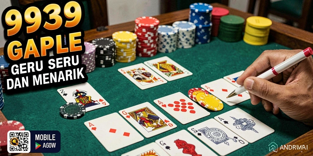 Tampilan gameplay seru dari 9939, permainan Gaple yang menantang.