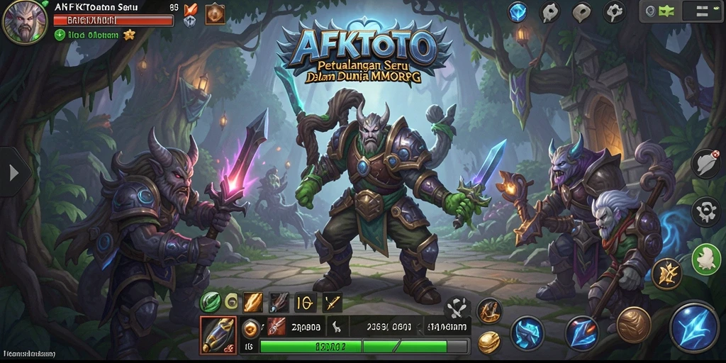 Tangkapan layar gameplay dari AFKTOTO yang menampilkan aksi petualangan seru.