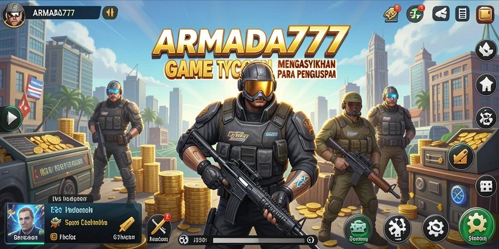 Tampilan gameplay Tycoon yang seru dan menantang di ARMADA777.
