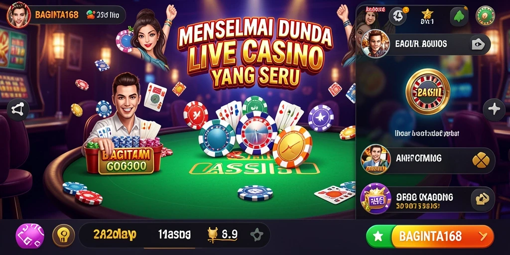 Tampilkan gameplay live casino yang mengesankan dan interaktif.