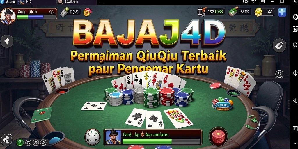 Tampilan gameplay seru dari BAJAJ4D saat bermain QiuQiu.