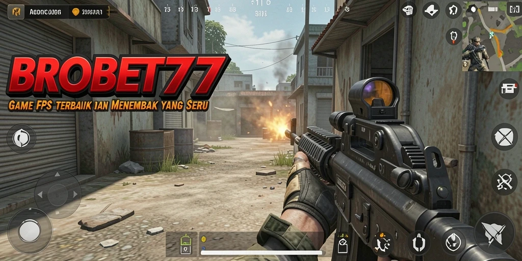 Screenshot dari gameplay seru BROBET77 dengan aksi tembak menembak.