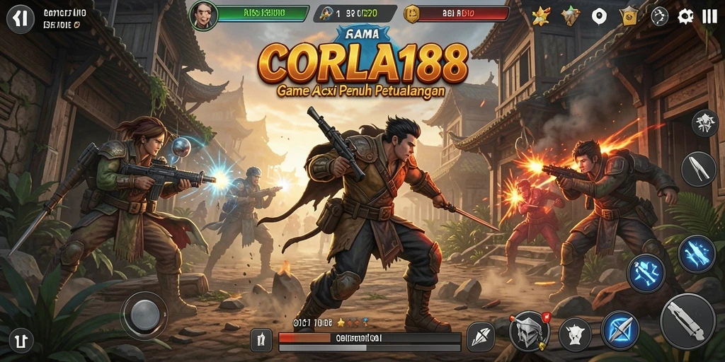 Gameplay seru CORLA188 dengan pertarungan aksi mendebarkan.