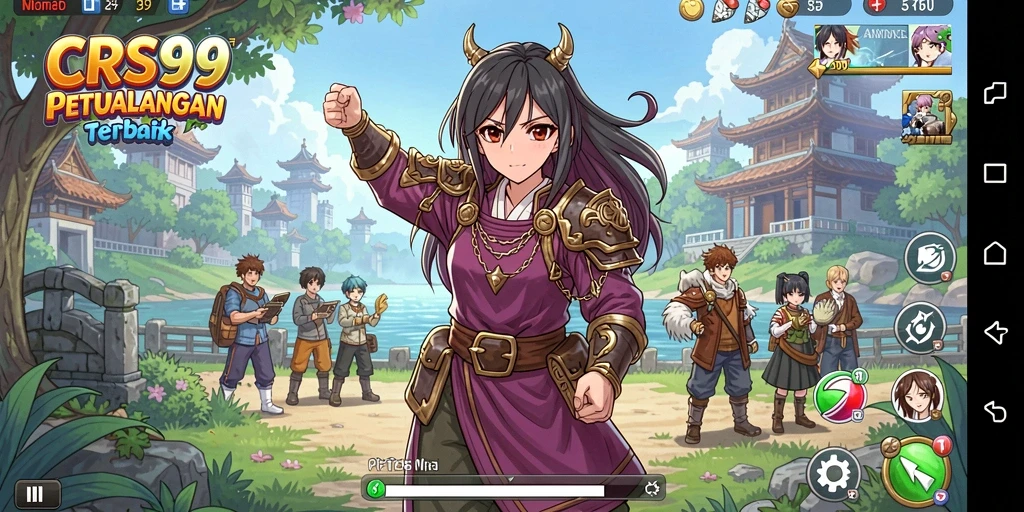 Tampilan gameplay menarik dari CRS99 yang penuh warna.