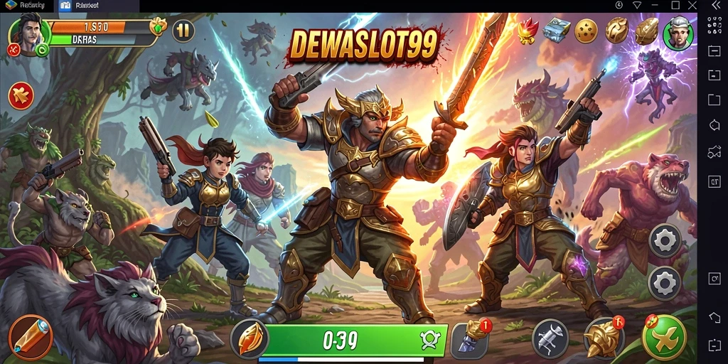 Tampilan gameplay seru DEWASLOT99 yang penuh aksi.