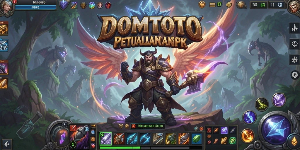 Tampilan gameplay <strong>DOMTOTO</strong> yang seru dan mendebarkan saat bertarung.