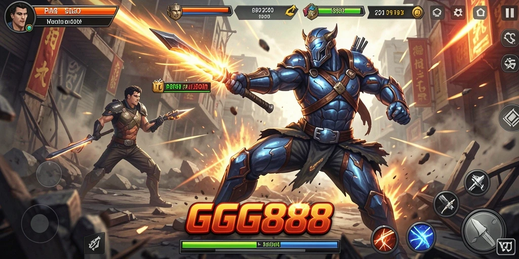 Tampilan seru dari gameplay GGG888 yang penuh aksi.