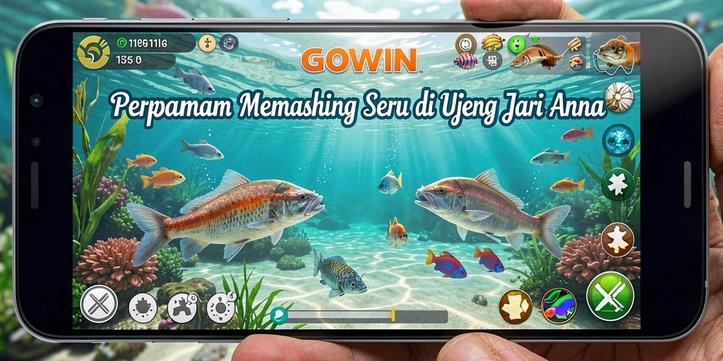 Tangkapan ikan besar dalam permainan GOWIN yang seru.