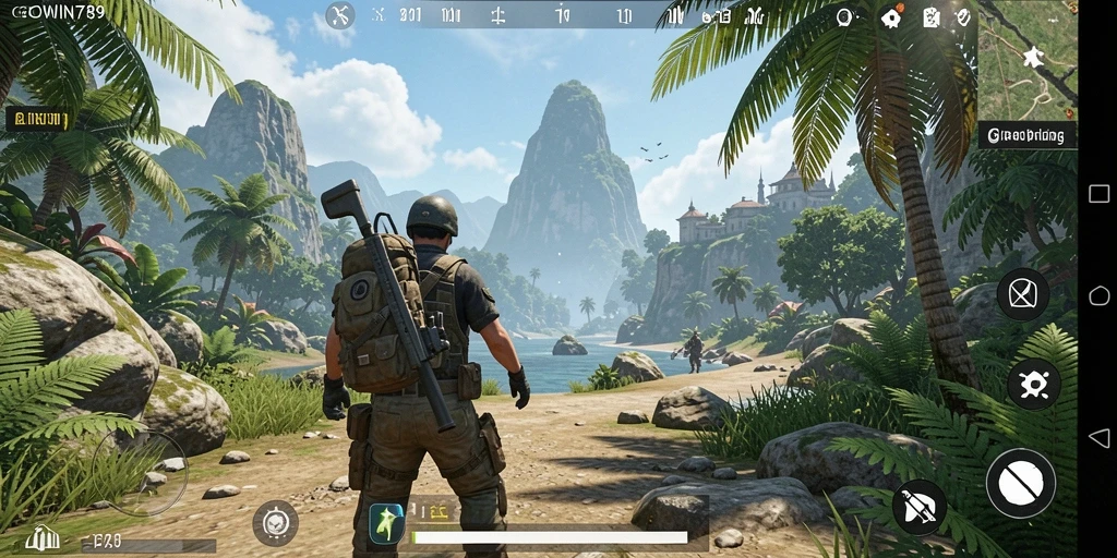 Gameplay GOWIN789 menampilkan eksplorasi dunia terbuka yang luas.
