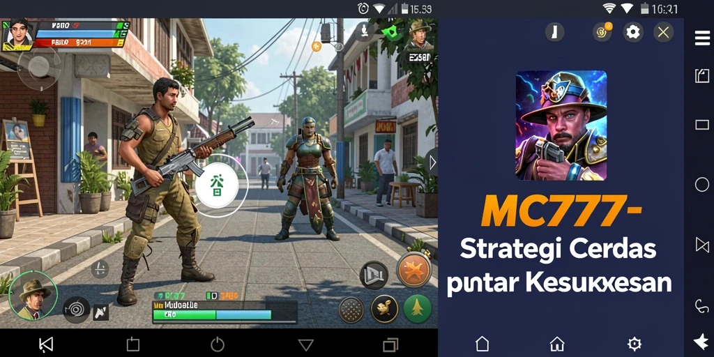 Tangkapan layar MC777 menunjukkan aksi taktis dalam gameplay.