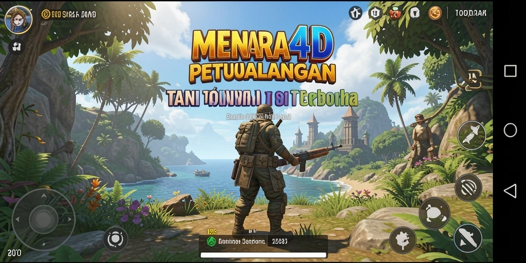 Gameplay MENARA4D yang menarik dan bebas di dunia terbuka.