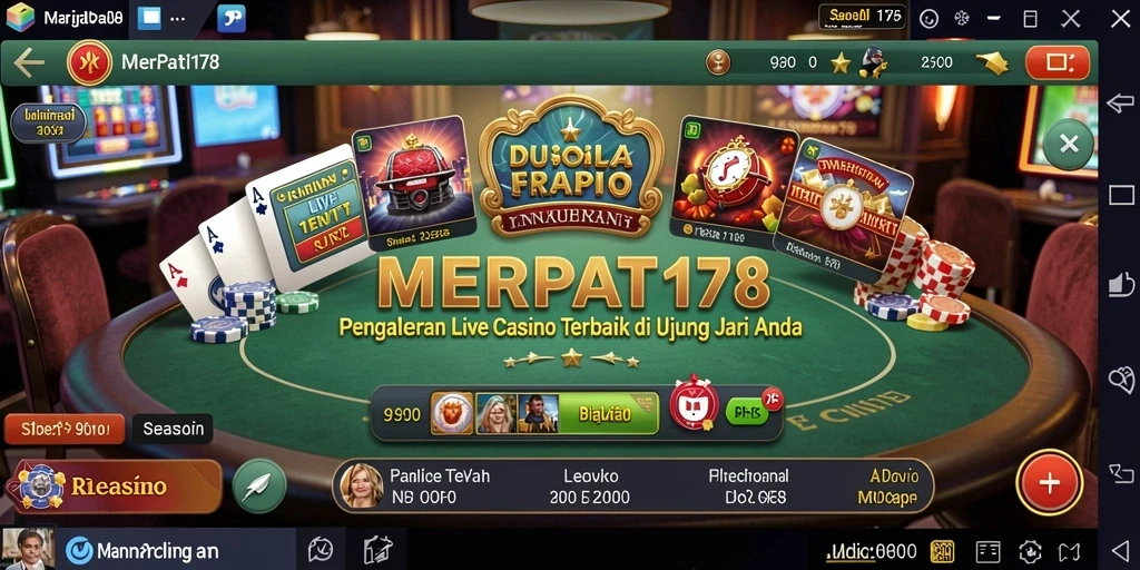 Tampilan menarik gameplay Live Casino MERPATI178 dengan dealer langsung.