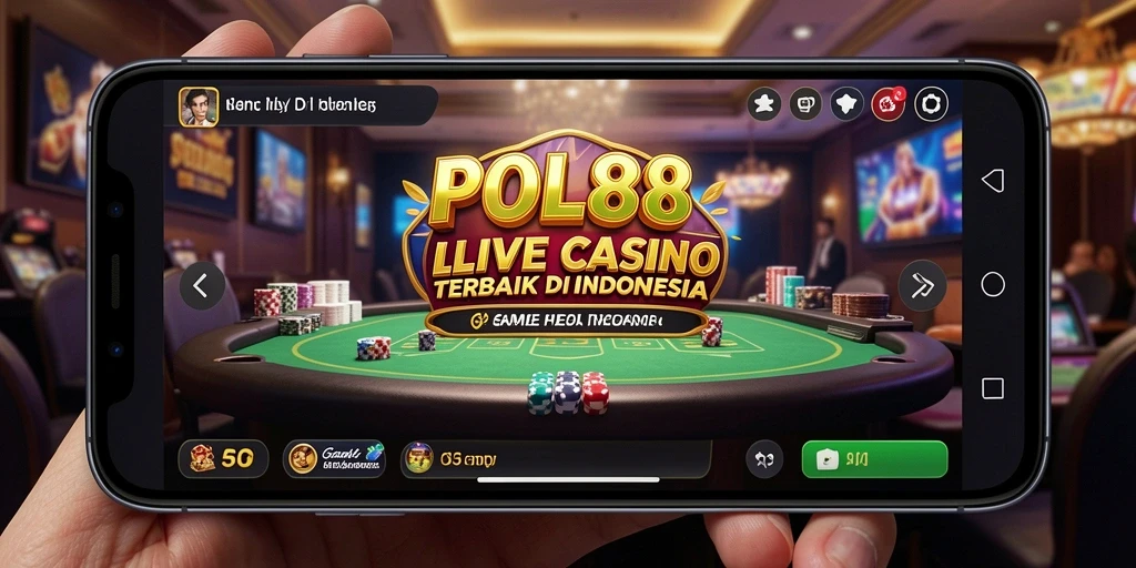 Tampilan gameplay Live Casino POL88 dengan dealer profesional dan suasana mendebarkan.
