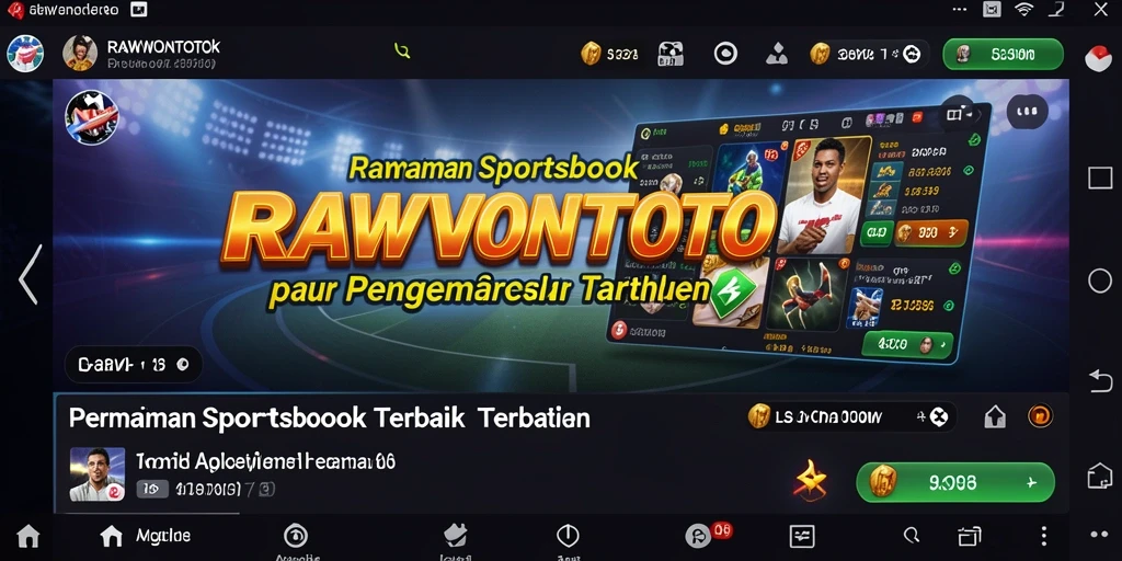 Screenshot gameplay RAWONTOTO menampilkan taruhan olahraga yang menyenangkan.