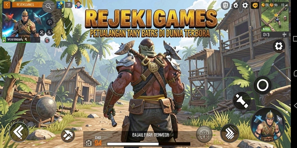 Gameplay seru di dunia terbuka REJEKIGAMES yang penuh petualangan.