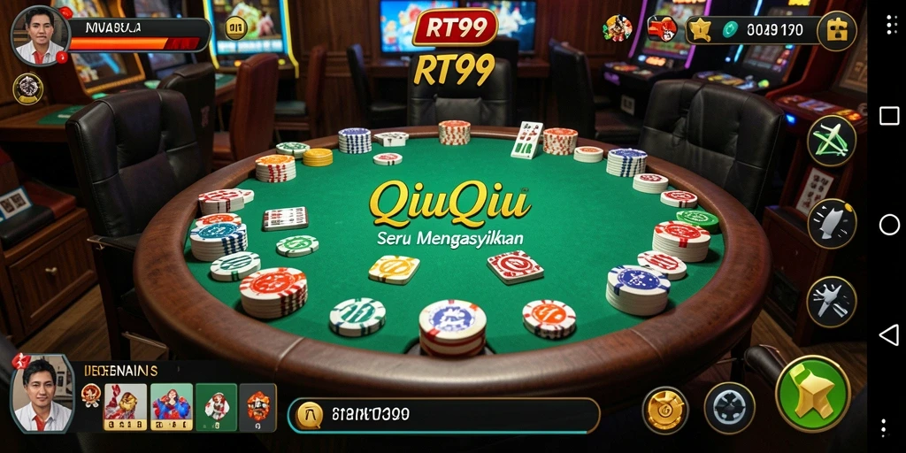 Gameplay seru QiuQiu di RT99 dengan teman-teman.