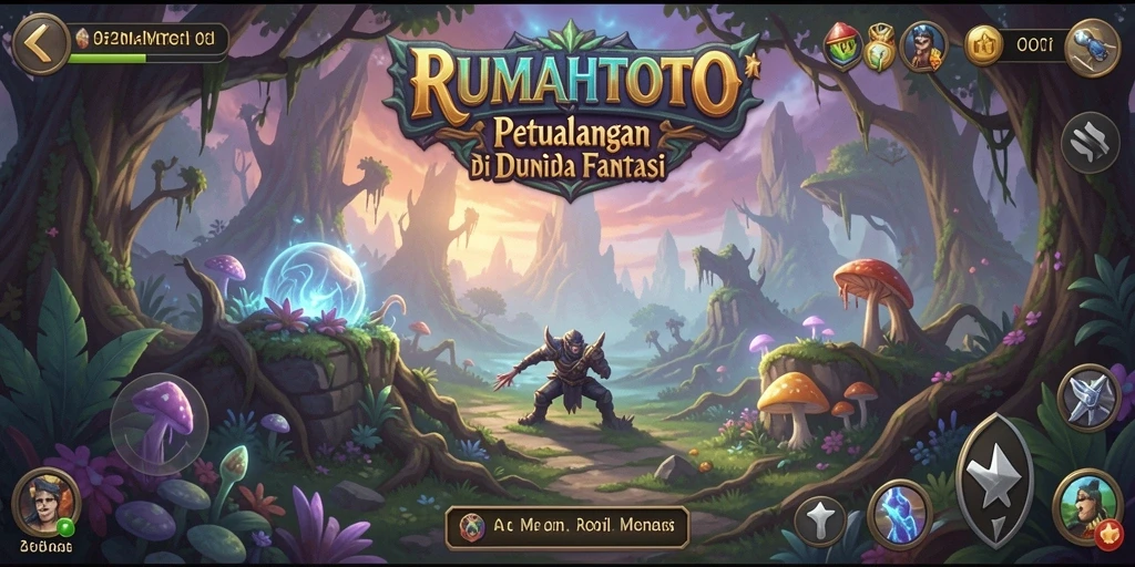 Tampilan gameplay <strong>RUMAHTOTO</strong> yang penuh petualangan dan tantangan seru.
