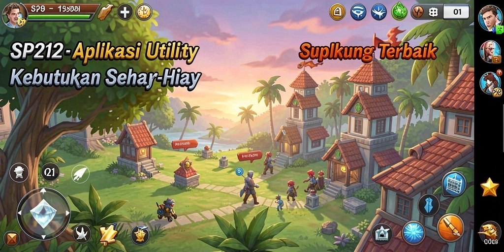 Tampilan antarmuka SP212 yang menarik dan fungsional.
